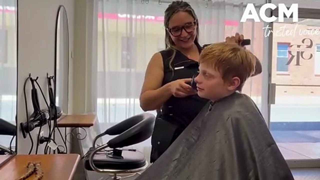 Hunter Harman's haircut