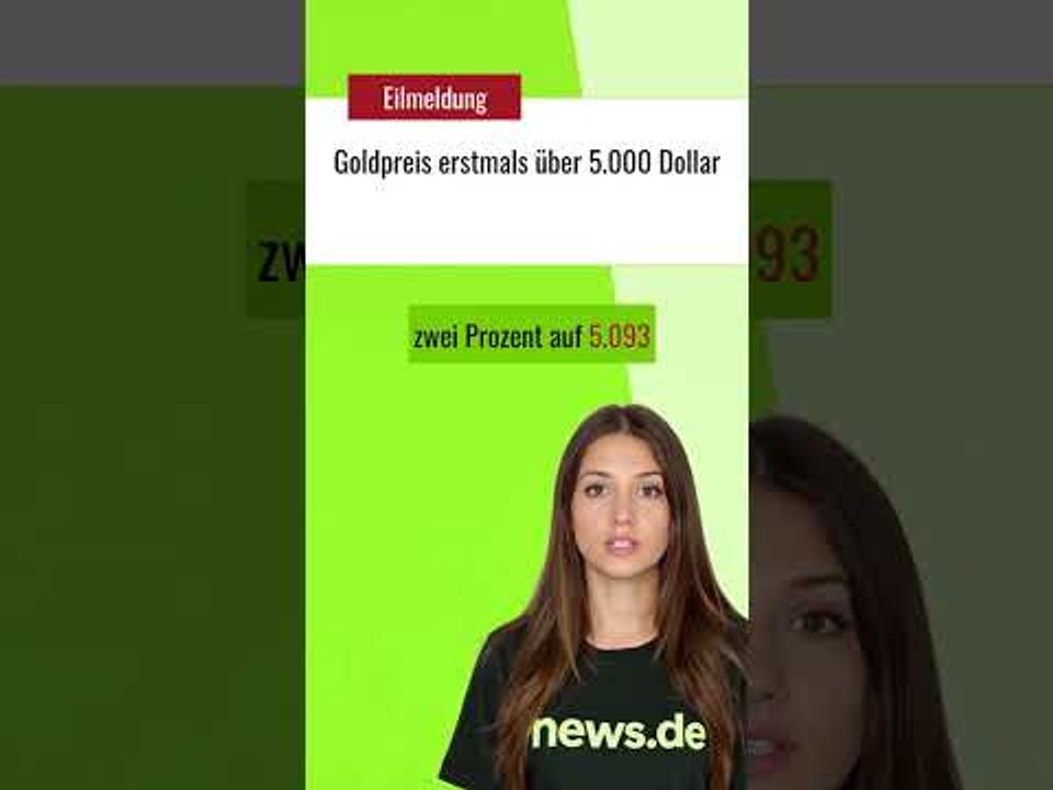 Goldpreis erstmals über 5.000 Dollar