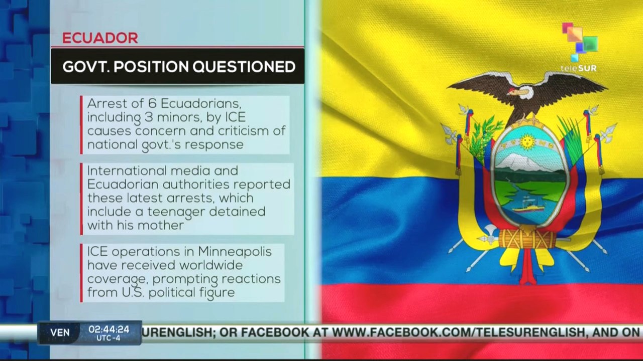 Ecuador govt. position questioned