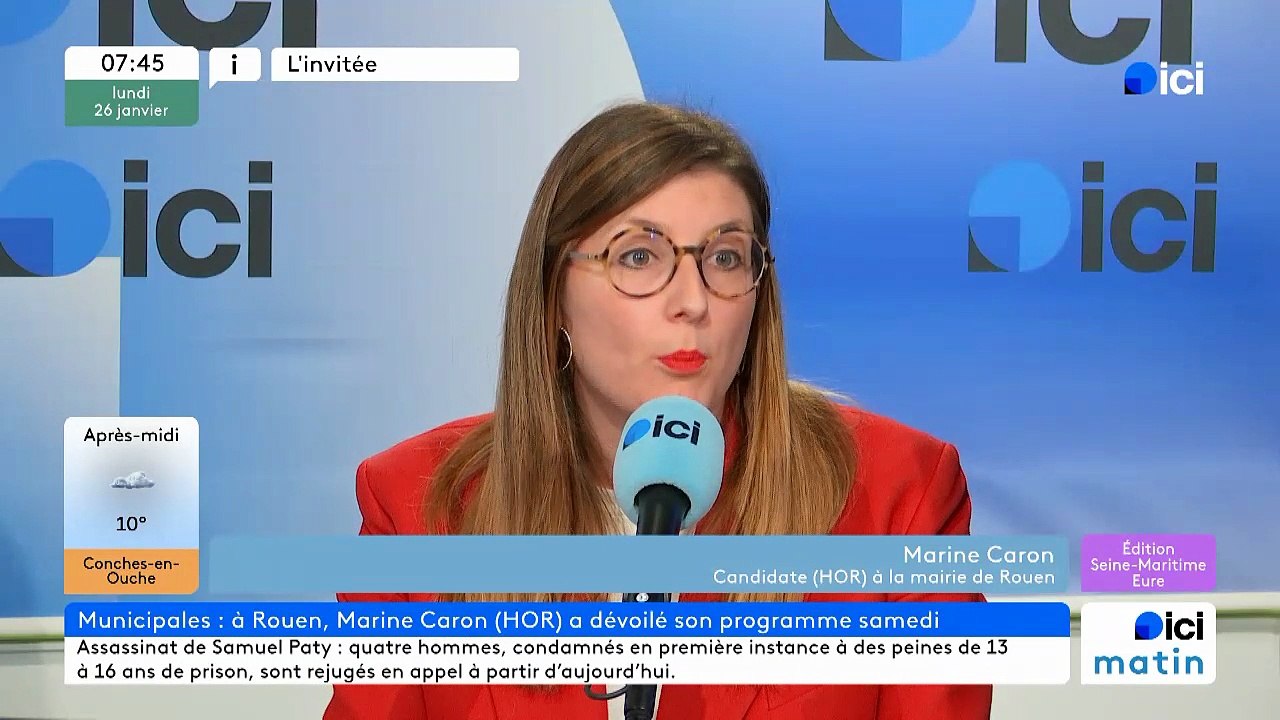 Elections municipales : Marine Caron, candidate de la droite et du centre à la mairie de Rouen, après le lancement de sa campagne