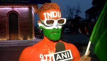 Srinagar Man Paints Himself in Tricolour to Celebrate Republic Day 2026