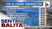 Amihan, nakaaapekto sa buong Luzon; 11.2°C, naitala sa La Trinidad, Benguet