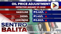 Taas-presyo sa mga produktong petrolyo, ipatutupad bukas