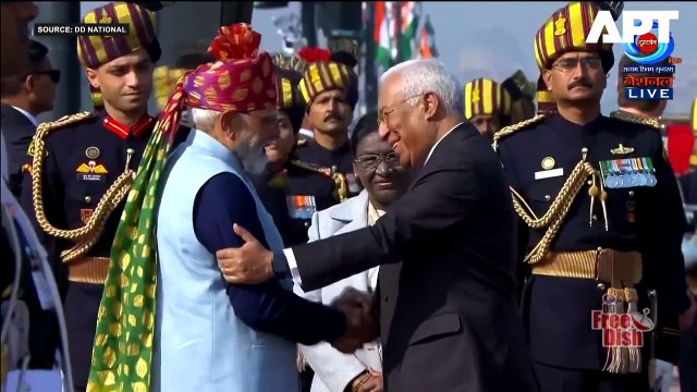 EU Chiefs Receive Grand Reception to Celebrate India’s 77th Republic Day at Kartavya Path | APT