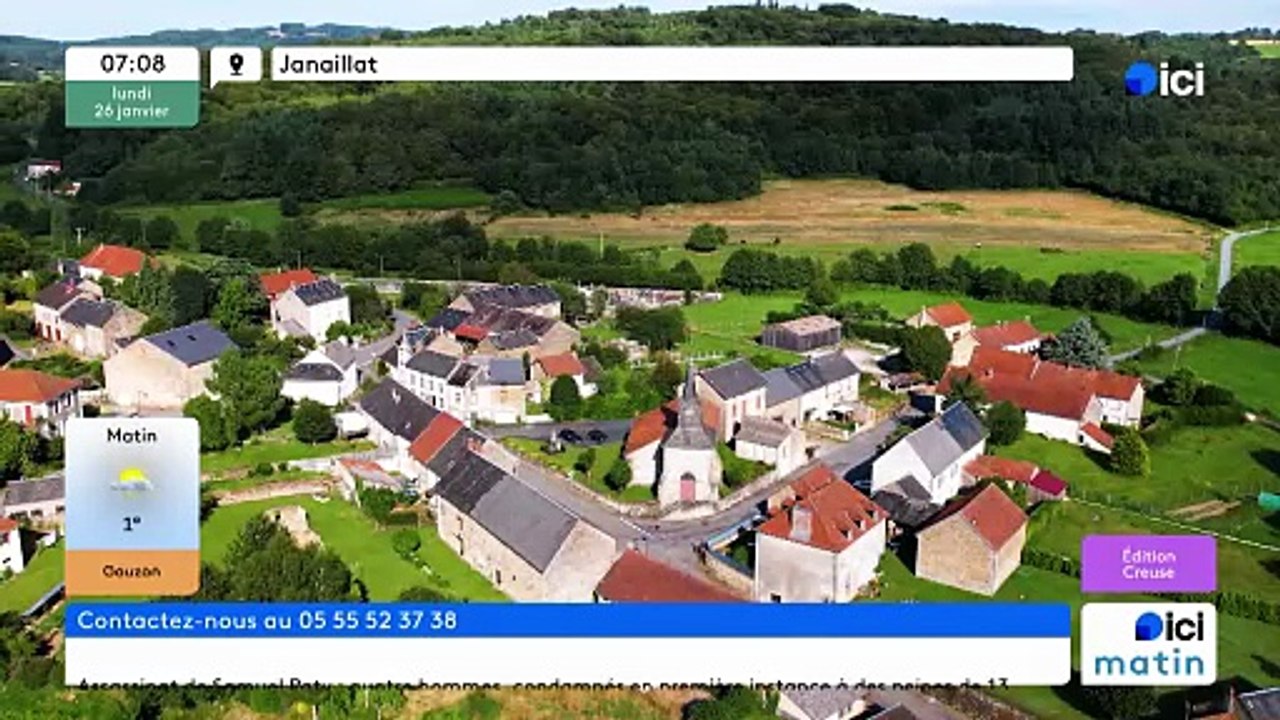 26/01/2026 - ici matin par ici Creuse en vidéo