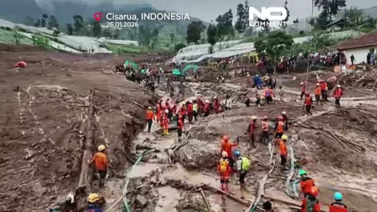 Indonesia landslide kills at least 17, more than 70 still missing