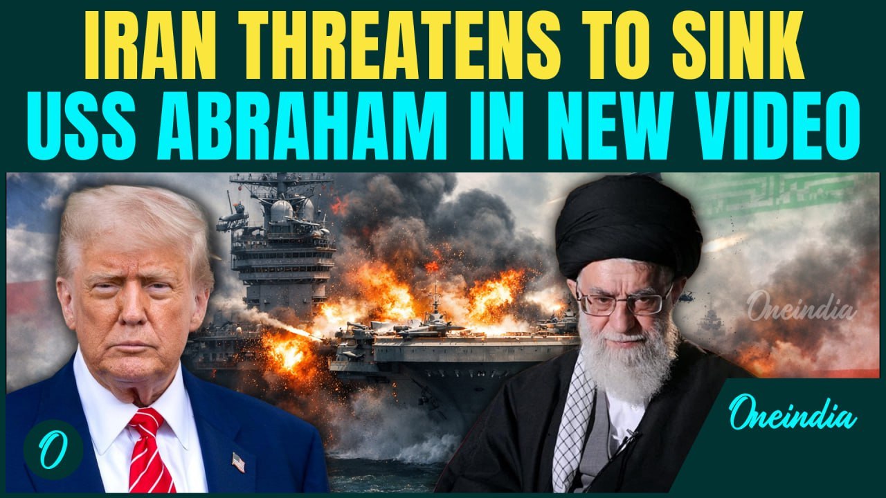 U.S VS IRAN: Iran Threatens to SINK U.S Warships as Tehran Releases Chilling Video of USS Abraham