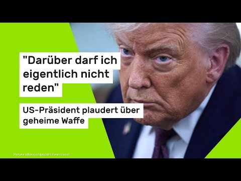 Donald Trump: Darüber darf ich eigentlich nicht reden - US-Präsident plaudert über geheime Waffe