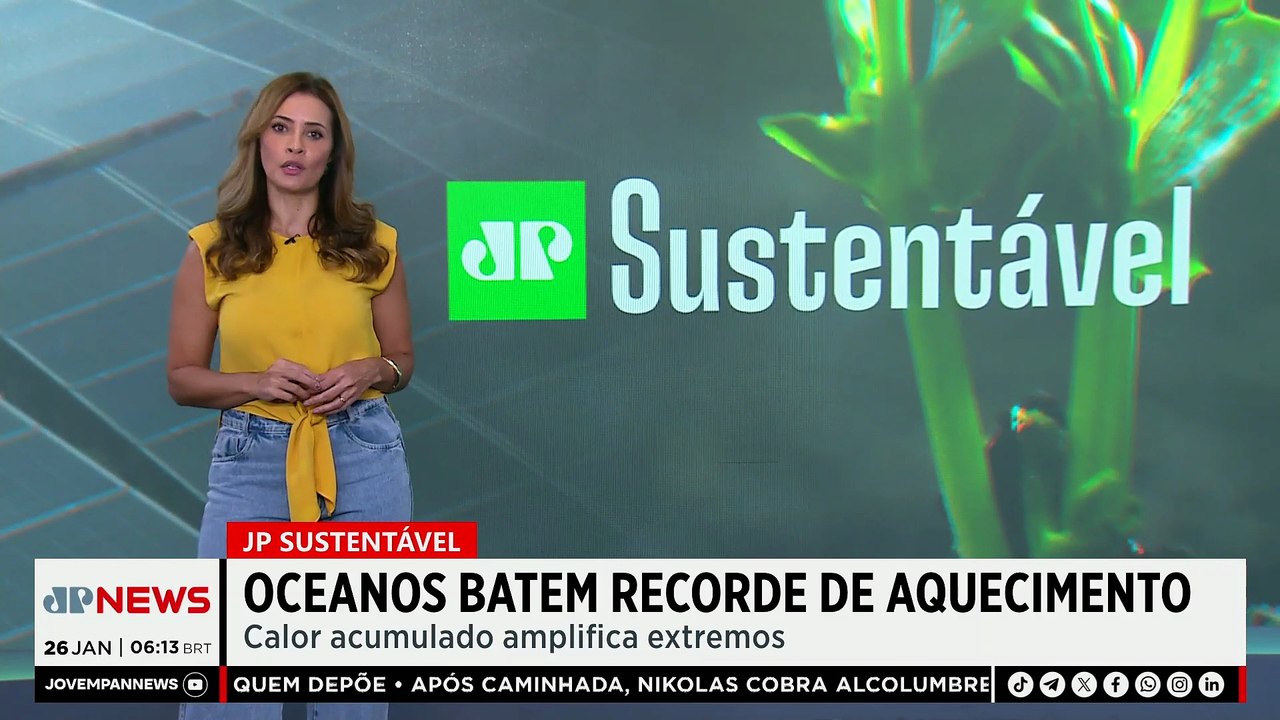 Oceanos batem recorde de aquecimento em 2025; Patrícia Costa comenta