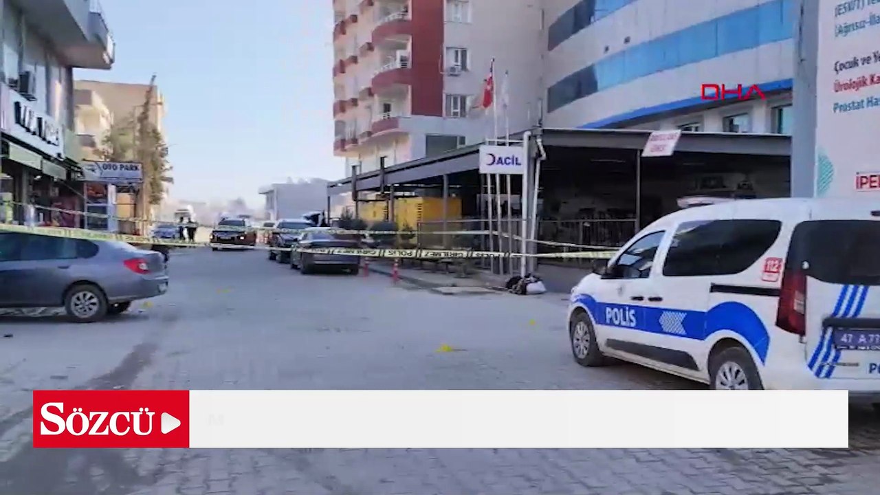 Mardin’de hastane önünde silahlı kavga