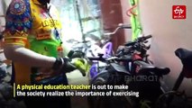 Madurai Teacher Sets An Example By Cycling 55 Km To School In Manamadurai On Alternate Days