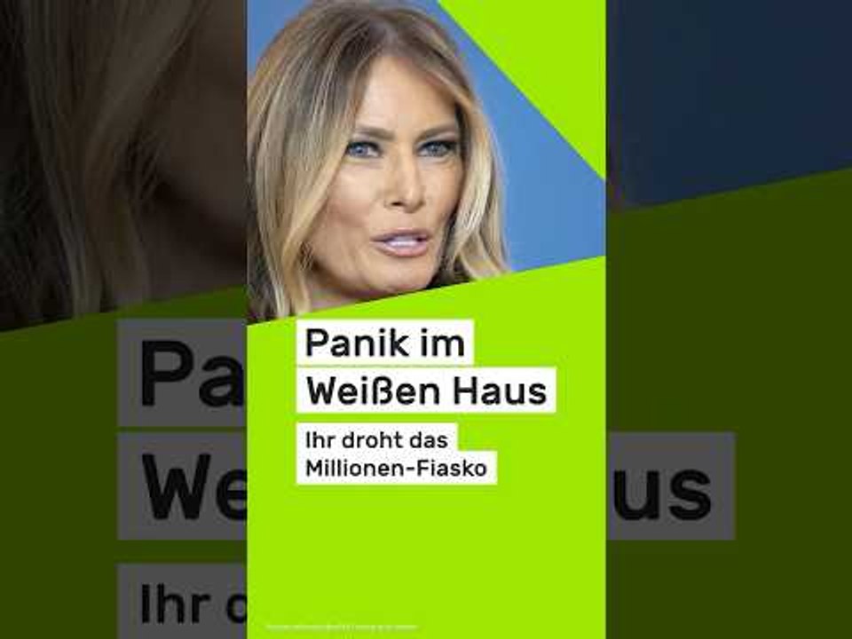 Melania Trump: Panik im Weißen Haus - ihr droht das Millionen-Fiasko #news