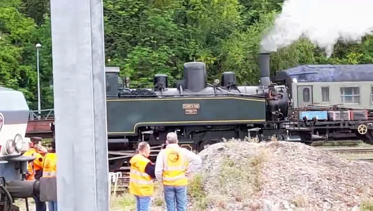 Manoeuvres et départs de trains à Longueville le 6 mai 2023, entre 9H30 et 10H59
