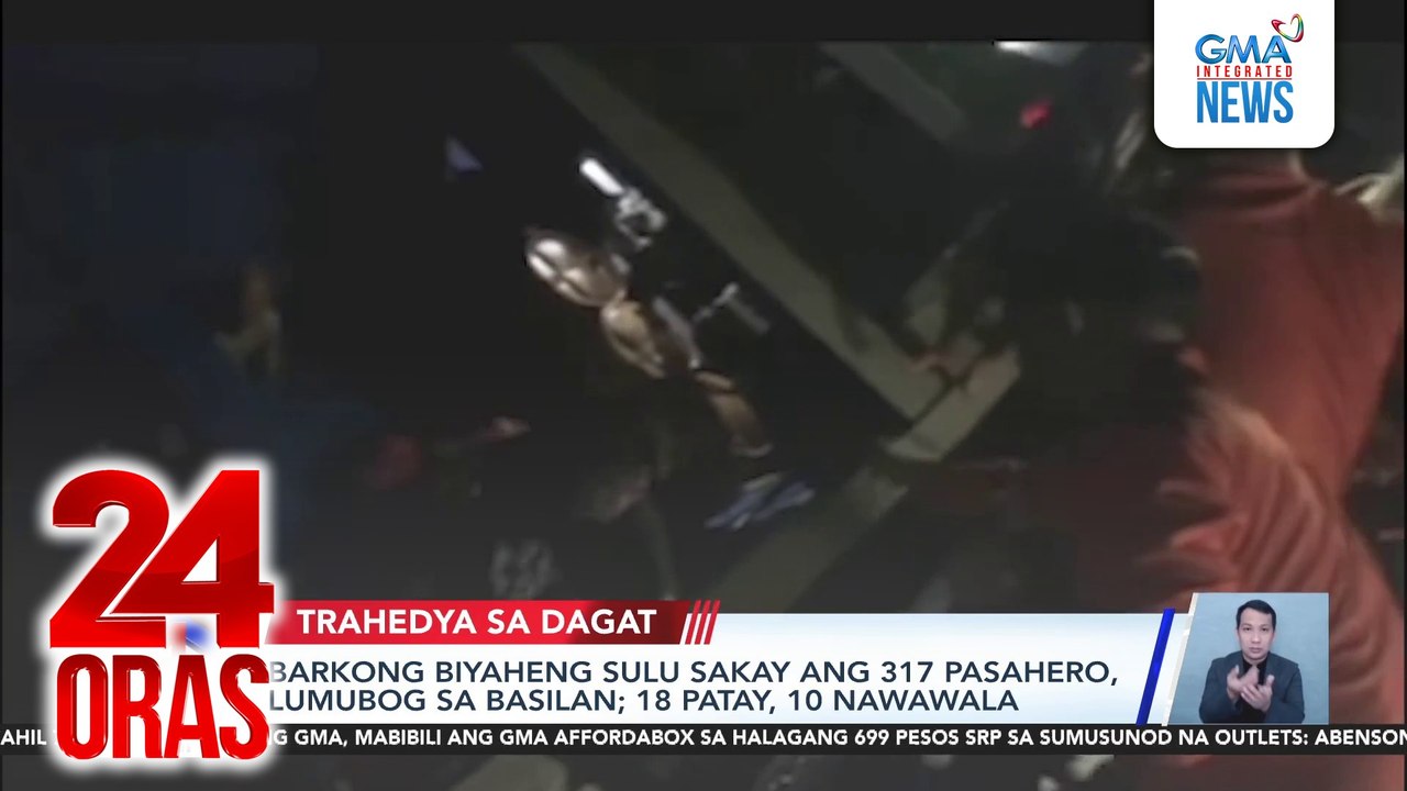 Ship with 300+ passengers sinks in Basilan | 24 Oras