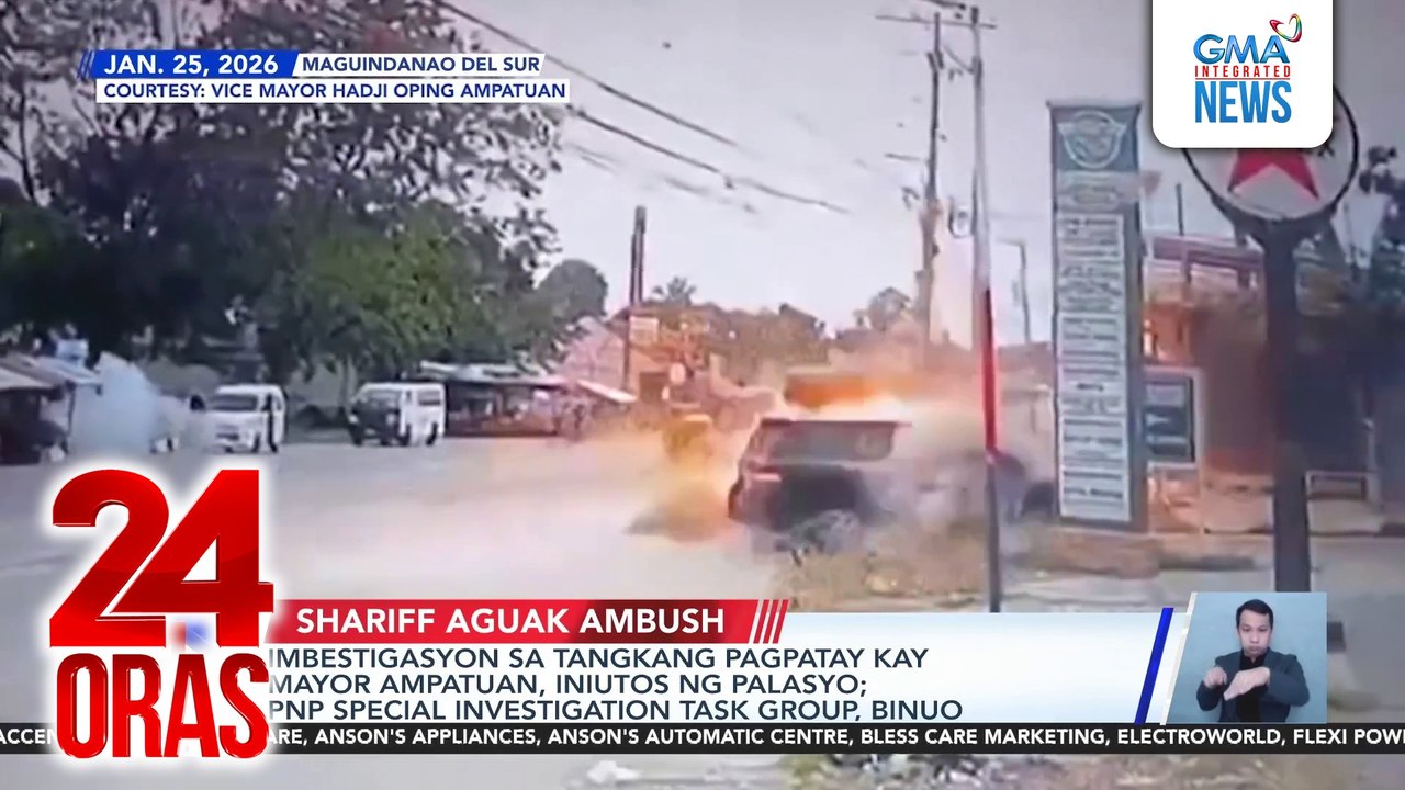 Palace orders probe vs. RPG-armed suspects in ambush | 24 Oras
