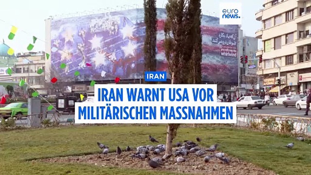 Leichen und Blutlachen: Iran warnt USA auf Plakatwand in Teheran