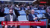 Cumhurbaşkanı Erdoğan, AK Parti’ye katılan 4 belediye başkanına rozet taktı