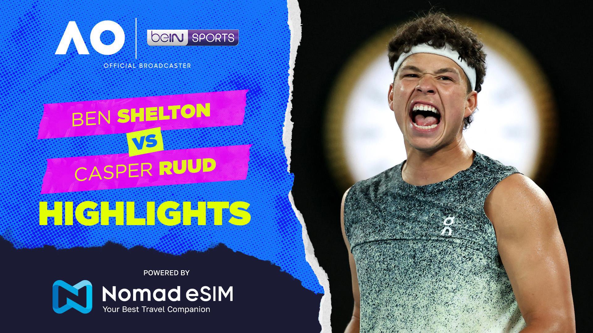 Ben Shelton vs Casper Ruud | Match Highlights | Australian Open 2026