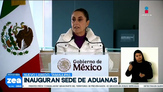 Claudia Sheinbaum inaugura la Agencia Nacional de Aduanas en Tamaulipas