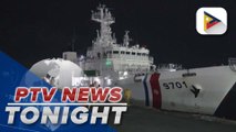 BRP Teresa Magbanua docked at port area of Manila carrying 15 crew members of M/V Devon Bay, remains of 2 fatalities; PCG assures search and rescue OPs to continue