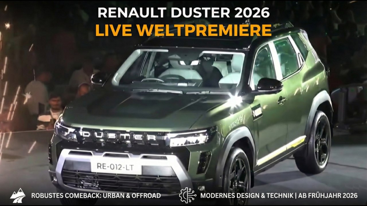 So stark kehrt der Renault Duster 2026 zurück auf die Straße | Live Weltpremiere