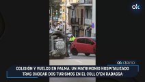 Colisión y vuelco en Palma: un matrimonio hospitalizado tras chocar dos turismos en el Coll d’en Rabassa