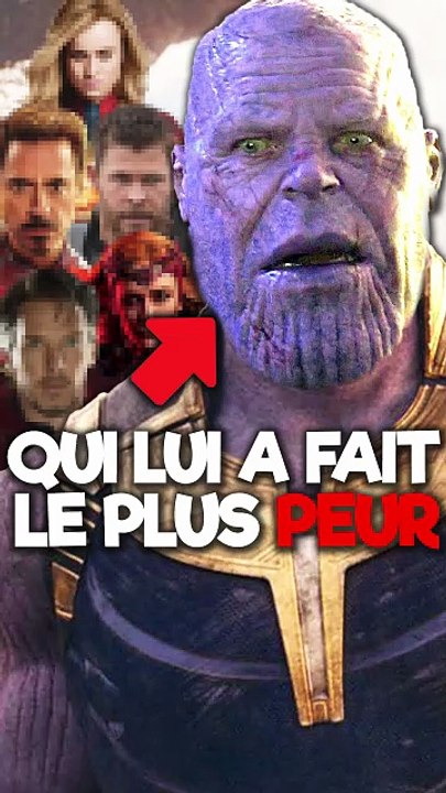 quel avengers on fait le plus peur à thanos ?