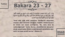 Esad Mansur - Bakara Suresi Tefsiri 23-27