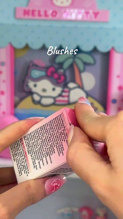 #makeup #asmr different kind of blushes 🍒🍓 #makeupunboxing #fyp