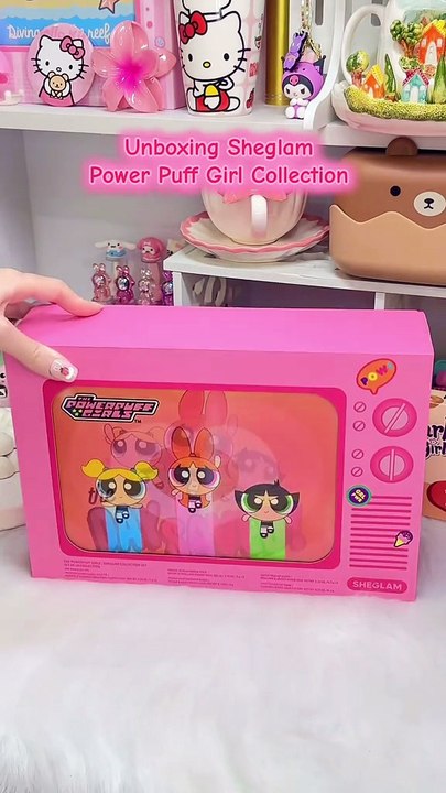 #asmr unboxing Sheglam Power Puff Girl Makeup Collection😍  It’s very ...