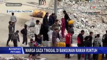Potret Pilu Gaza, Warga Terpaksa Tinggal di Gedung Rusak karena Tak Ada Tempat Aman