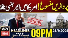State of Emergency Declared in 24 US States | ARY News 9 PM Headlines | 26 Jan 2026
