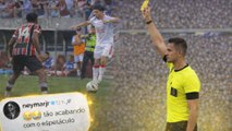 ¿Falta de respeto? Un futbolista brasileño recibe una amarilla que hizo que Neymar estallara en rrss