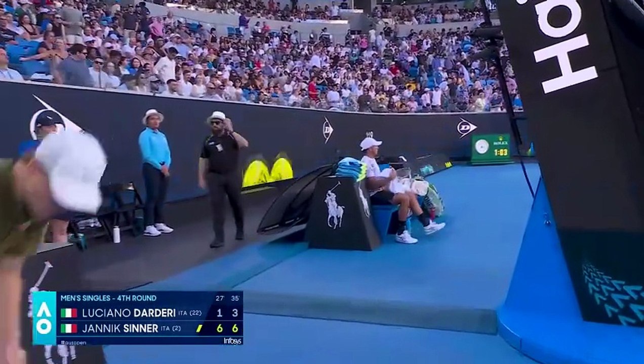 Luciano Darderi vs Jannik Sinner | Resumen | Cuarta ronda del Abierto de Australia 2026