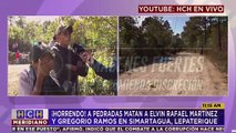 ¡Brutal! Criminales le arrebatan la vida a dos hombres en Lepaterique