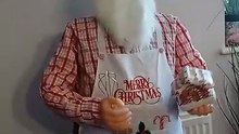 A singing father Christmas at my neighbours house