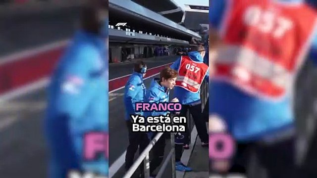 Colapinto ya esta en Barcelona