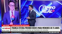 França estuda proibir redes sociais para menores de 15 anos e celulares nas escolas | TEMPO REAL