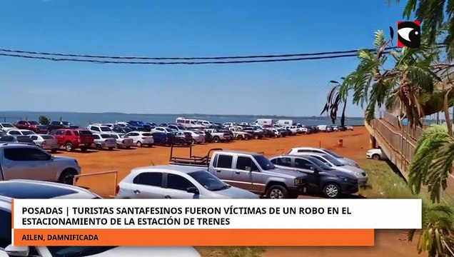 Turistas santafesinos fueron victimas de un robo en el estacionamiento de la estación de trenes