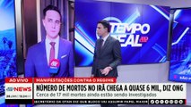 Crise no Irã: número de mortos chega a 6 mil após manifestações contra regime | TEMPO REAL