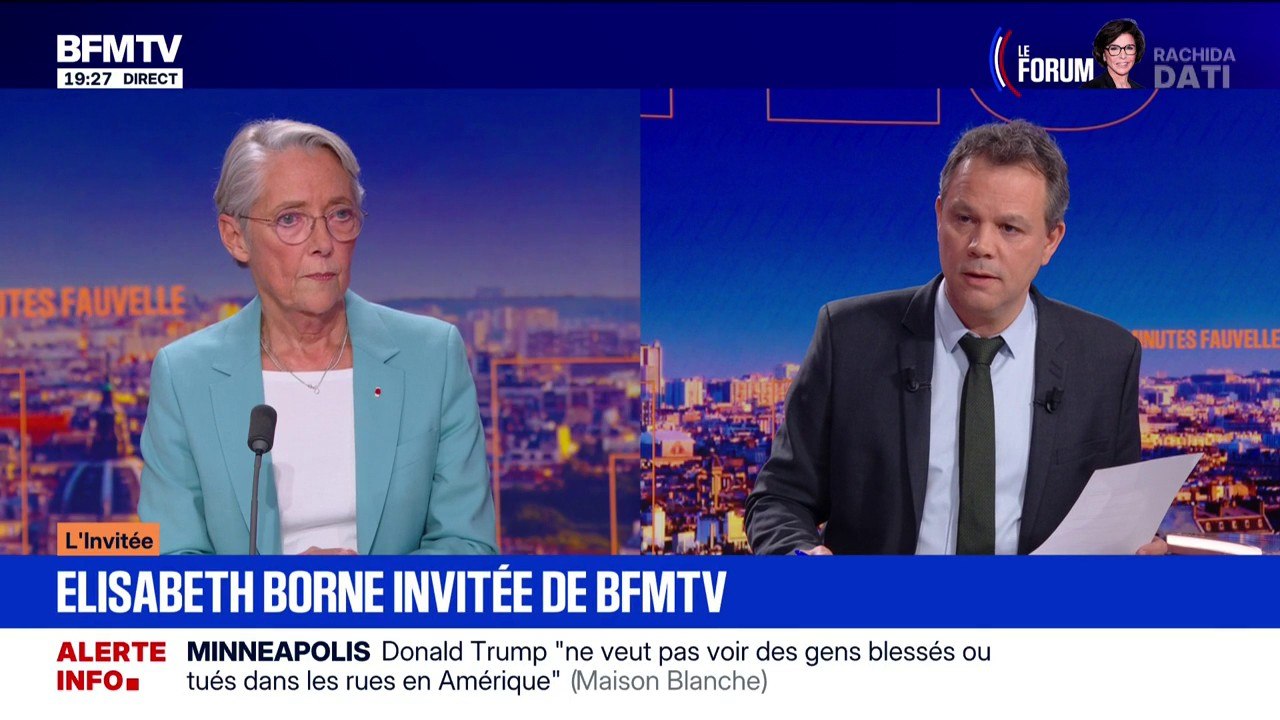 Condamnation de Jean-Marc Morandini: "S’il m'invitait, je n’irais pas (...) et ce serait une bonne idée que ce soit la règle", affirme Élisabeth Borne, ancienne Première ministre