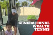 Serena Williams shares a powerful generational moment on the tennis court