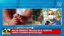 Nacen las primeras trillizas del año en el Hospital Mario Catarino Rivas de San Pedro Sula.