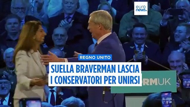 Il Partito conservatore perde un'altra parlamentare: Suella Braverman passa a Reform UK