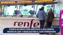 Puente no dimite pero destituye a dos cargos medios de Adif y Rodalies por el caos ferroviario