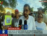 Habitantes de Falcón se mantienen en las calles exigiendo la liberación del Presidente Maduro
