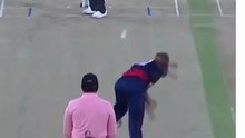USA cricket players have no answer! No one can stand in front of Saurabh Netra's fast ball.