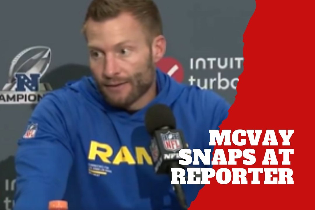 Sean McVay showed frustration when asked about Matthew Stafford’s future