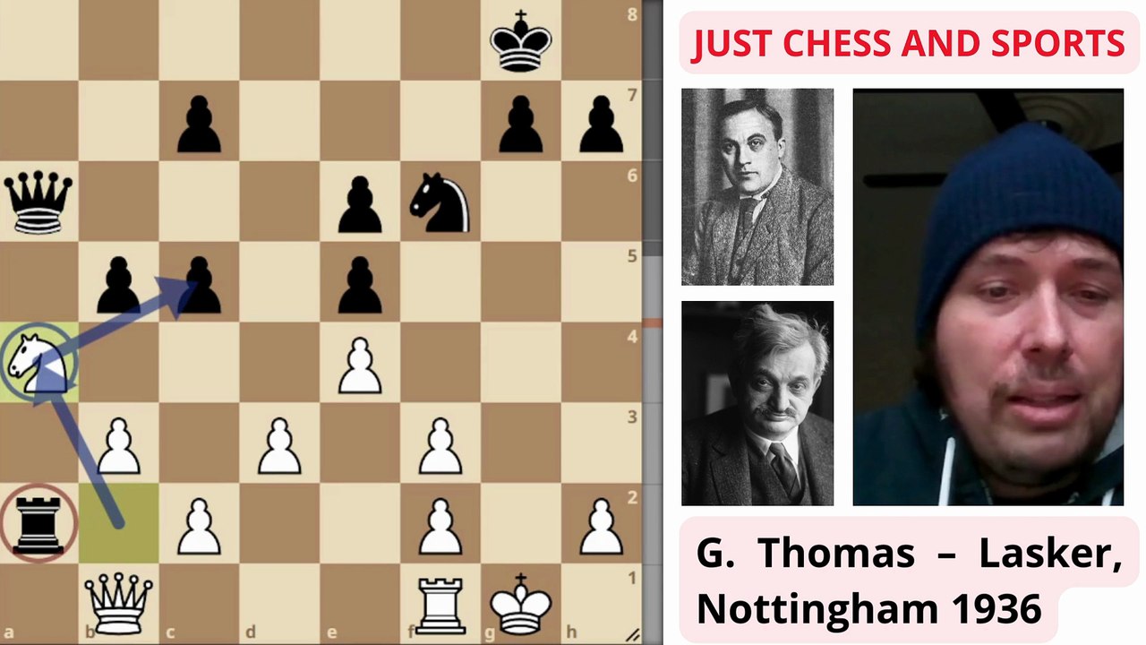 Emanuel Lasker ganando con tacticas de ajedrez (2)