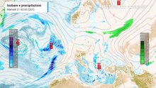 Perturbazioni e cicloni a ripetizioni dall'Atlantico all'Italia, con neve sulle Alpi e tempeste al sud